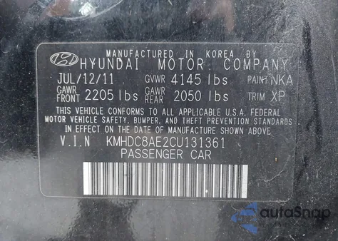 2012 Hyundai Elantra Touring Se z USA, uszkodzony, nr VIN KMHDC8AE2CU131361